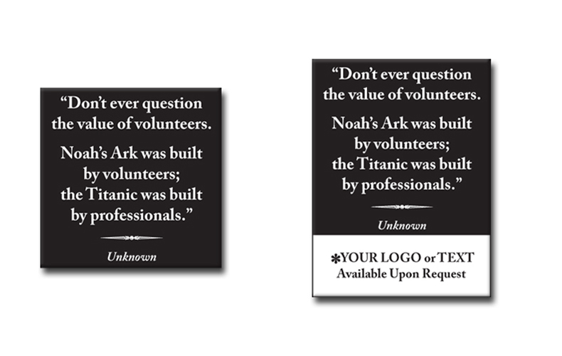 Magnet With Quote - Noah's Ark Magnet With Quote - Noah's Ark